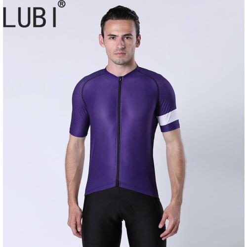 LUBI Men Pro Cycling Jersey Short Sleeve Summer Mountain Bike Shirt Quick Dry Sportswear MTB Bicycle Clothes Breathable Clothing