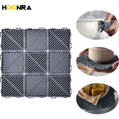 HOONRA Silicone Drink Coaster Splicable Silicone Pad Heat-resistant Coffee Placemat Pot Holder Table Mats Kitchen Accessories