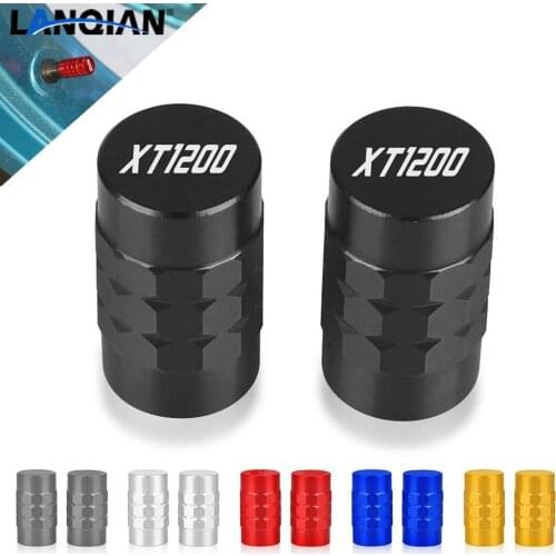 With Logo "XT1200" For YAMAHA XT1200 XT 1200 XT-1200 Wheel Tire Valve stem caps Cover Air Aluminum Alloy Valve Caps Stem Cover