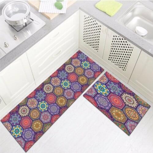 Moroccan Mandala Area Rug And Carpet For Kids Baby Home Living Room Crystal Velvet Toilet Bedroom kitchen Door Floor & Bath Mats