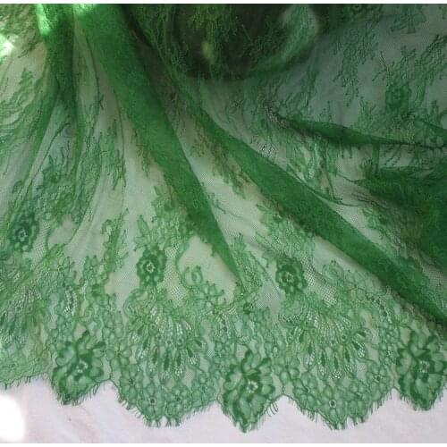 French high-end custom eyelash lace fabric flower lace wedding dress lace fabric width 140cm