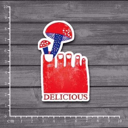 A lot of mushroom Cool Graffiti Scrapbooking Stationery Sticker Decor Decal For Ablum Diary Laptop Luggage Skateboard[Single]