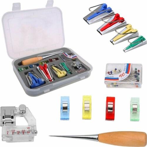 6/12/18/25mm Machine Tools Binding Sew Multifunction Sewing Bias Tape Maker Set DIY Patchwork Quilting Tool