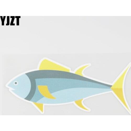 YJZT 16.5CMX7.3CM Colorful Fish Car Sticker Motorcycle Truck Bicycle Pvc Decal 6A-0268