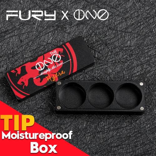 FURY-ONE Joint Name Tip Moistureproof Box3 Grids Magnet Close Mini Lightweight Convenient Easy To Store Carry Protect The Tip