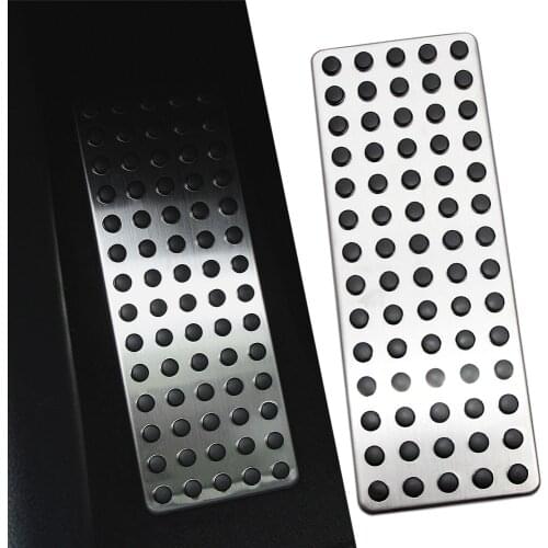 Non Slip Car Foot Rest Plate Footrest Pedal Cover for Mercedes Benz B C E S Cls Slk Cla Gla Glk Ml Gl Series Parts