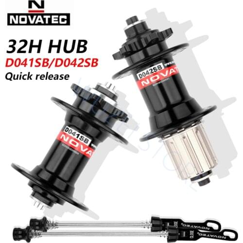 Novatec D041SB D042SB Hub Road MTB Bicycle Disc Card Brake Hub 32 Holes Red Black 8/9/10/11 speed Mountain Bike bearing Hubs