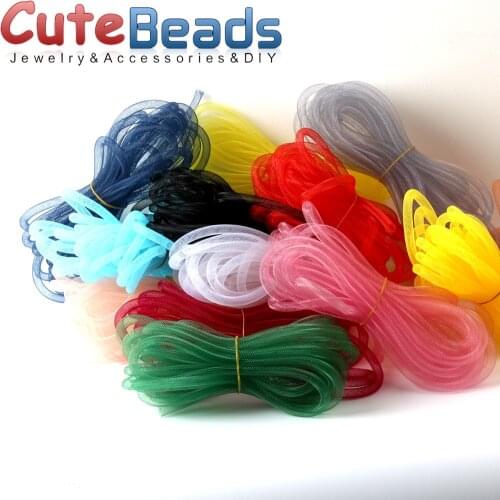 Wholesale 4mm 5M/lot Colorful Mesh Bracelet jewelry DIY fitting With Crystal stones Filled necklace choker 2019 New