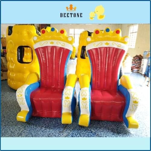 Sell PVC inflatable closed air king chair, beautiful princess throne, beautiful prince throne, suitable for all kinds of party a