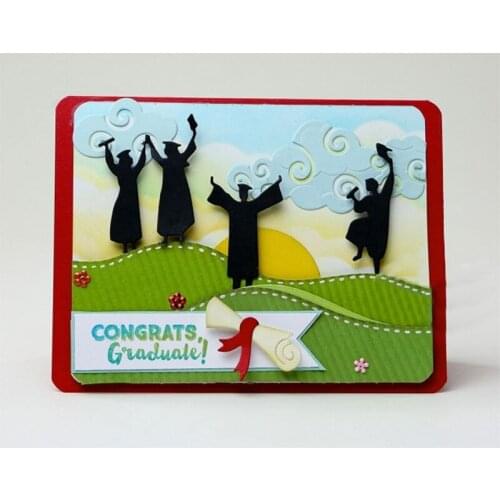 Happy Graduates Metal Cutting Dies Stencil for DIY Scrapbooking Photo Paper Cards Making Decorative Crafts Supplies New 2018 Die