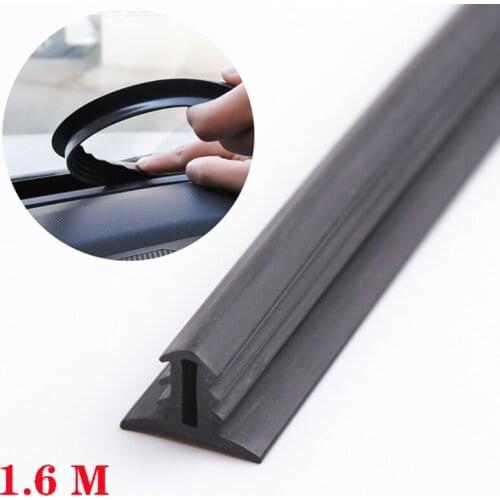 1.6m Dashboard Sealing Strip Noise Sound Insulation Rubber Strips Universal for Volkswagen POLO Tiguan Passat Golf EOS Scirocco