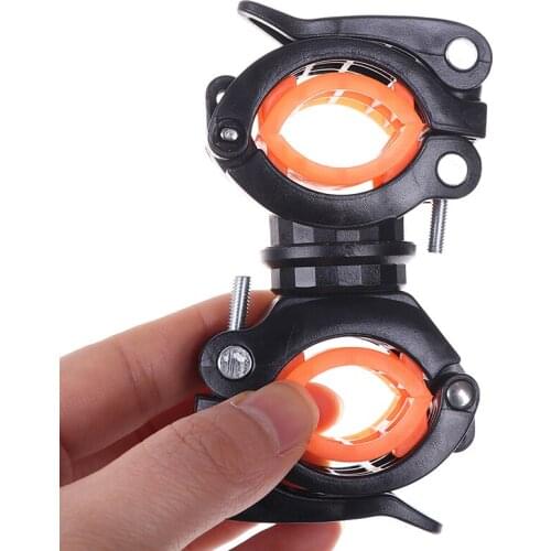 Flashlight Mount Holder Universal Bicycle Bike LED Light Flashlight Torch Mount Holder 360° Rotation Cycling Clip Clamp