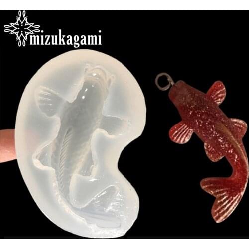 UV Resin Jewelry Liquid Silicone Mold Fish Shape Mold Resin Molds For DIY Pendant Charms Making Jewelry Toys