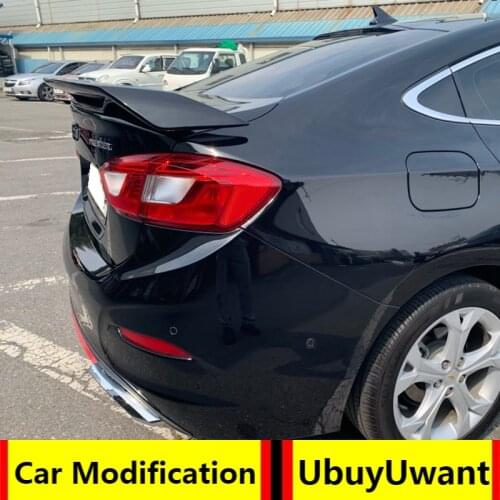 For Chevrolet Cruze 2017 Rear Spoiler High Quality ABS Material Primer Color Car Tail Wing Decoration Trunk Spoiler