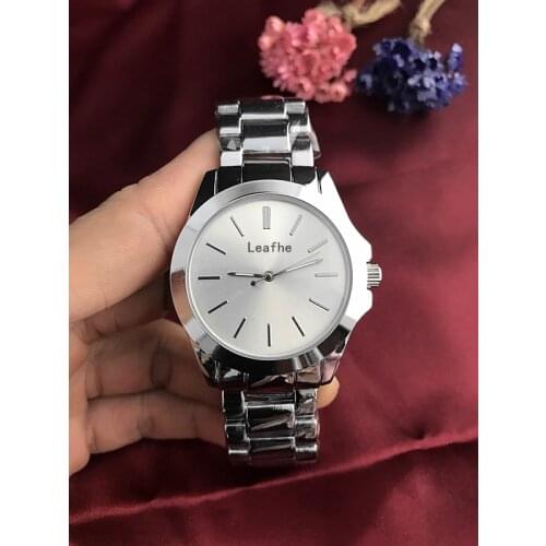 New Fashion Brand Ladies Watch Gold Silver Rose Gold Color Stainless Steel Strap Simple Women Watches