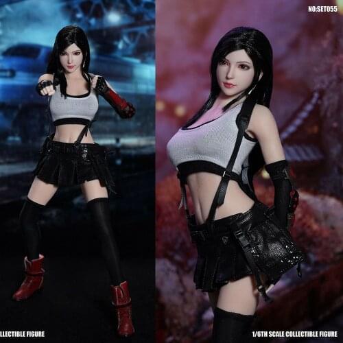 In Stock SUPER DUCK SET055 1/6 Scale Sexy Fantasy Fighting Goddess Head Sculpt Clothes Accessory Model for 12 inches S10D Body