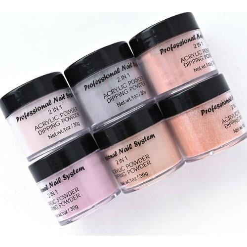 1 Oz/Bottle 11 Colors 2 in 1 Nail Art Acrylic Powder Nude Brown Collection Supplies Dust Mia Secret Carving/Dipping Powder VI-91