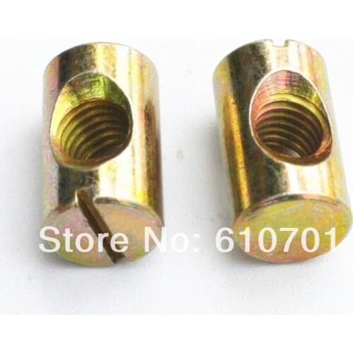 10pcs M8x15mm Barrel Bolts For Beds Cribs Chairs Dowel Slotted Furniture Nuts