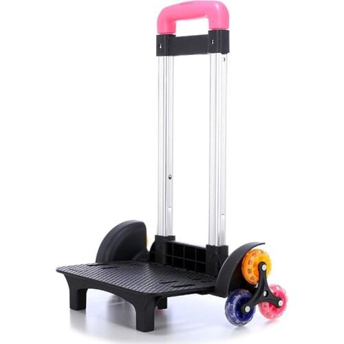 Kid Trolley For Backpack And School Bag Luggage For Children 2/6 Wheels Expandable Rod High Function Trolly