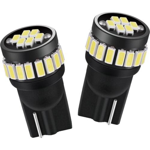 2x Canbus T10 W5W LED 3014 24SMD Side Position Parking Light Bulb for Volkswagen Golf Tiguan Jetta City Touran Passat 12V 6000K