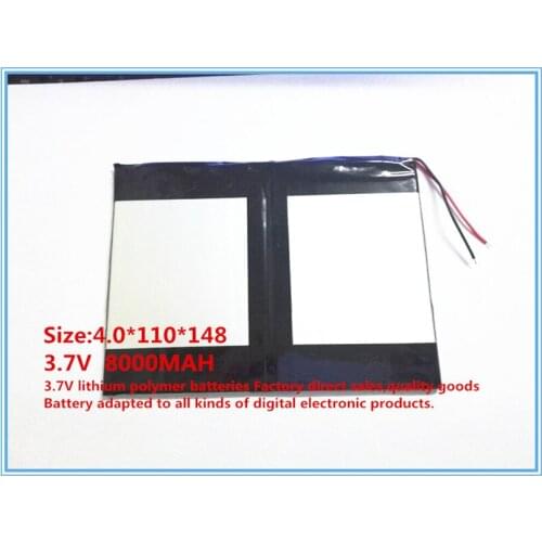 3.7V,8000mAH,[40110148] PLIB (polymer lithium ion /Li-ion battery) for tablet pc,mid,power bank,for N10, A10