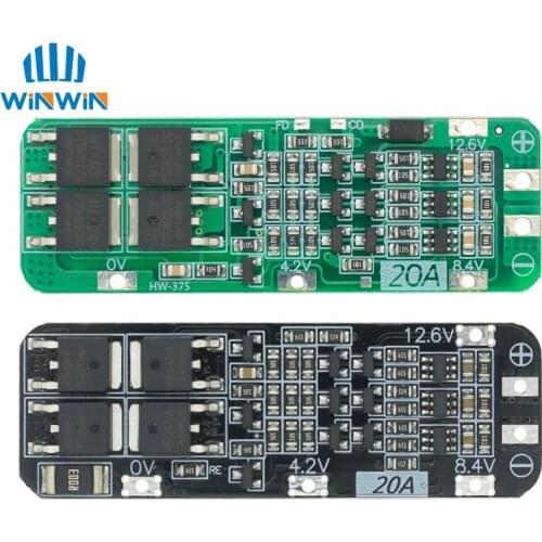 3S 20A Li-ion Lithium Battery 18650 Charger PCB BMS Protection Board 12.6V Cell 59x20x3.4mm Module