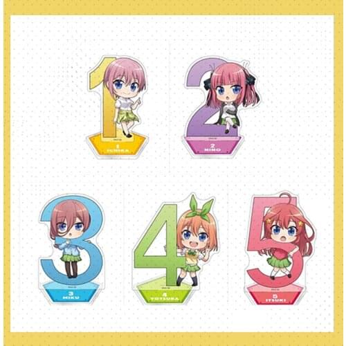 Anime The Quintessential Quintuplets Nakano Ichika Miku Acrylic Stand Figure Display Model Plate Cosplay Decor Toy Holiday Gifts