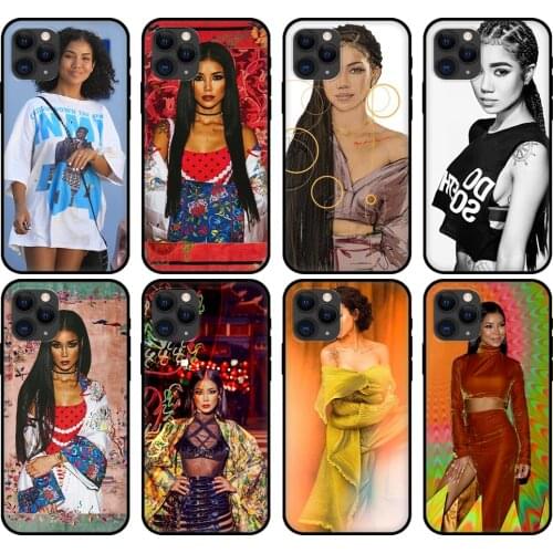 Black tpu case for iphone 5 5s se 6 6s 7 8 plus x 10 cover for iphone XR XS 11 pro MAX case Jhene Aiko