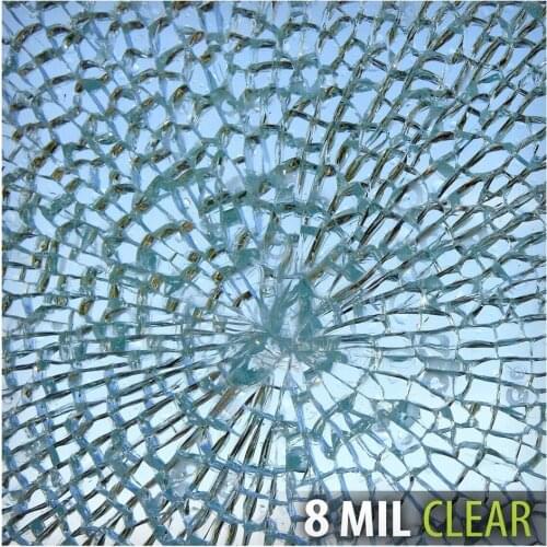 HOHOFILM 1.52mx10m 8mil Security Window Film Transparent Protective Film for Window Anti-shatter,self-adhesive explosion-proof