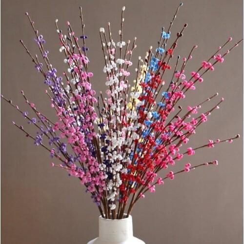 Artificial Flower Spring Blossom Plum Blossom Fake Flower Bouquet Home Living Room Decoration