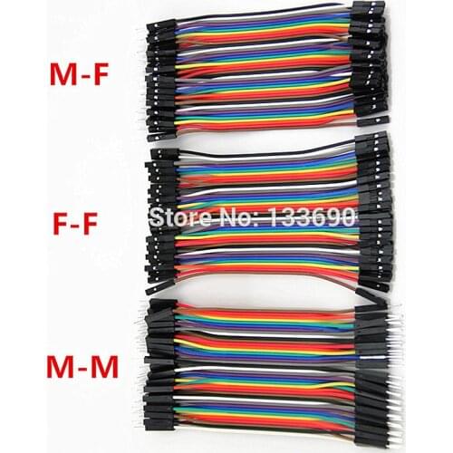 Dupont line 120pcs 10cm male to male + male to female and female to female jumper wire Dupont cable
