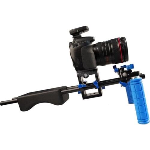 DSLR Rig 6D D600 D810 Camera Mount Head Handheld Video Shoulder Support System 15mm Rod Clamp Bracket Stand