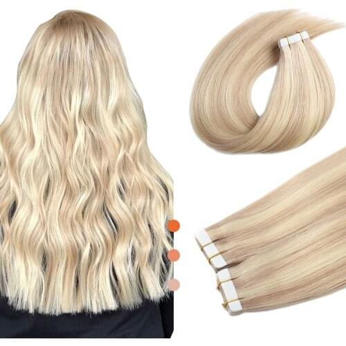 Tape Hair Unprocessed European Balayage Double Sided Human Tape in Hair Extension