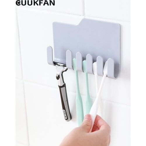 Razor Holder Wall Men Shaving Shaver Shelf Bathroom Toothbrush Holder Razor Rack Wall Adhesive Storage Hook Kitchen Hanger