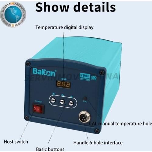 Bakon BK2000 High Frequency Eddy Heat Rework Iron Temperature Adjustable Soldering Station for Circuit Board