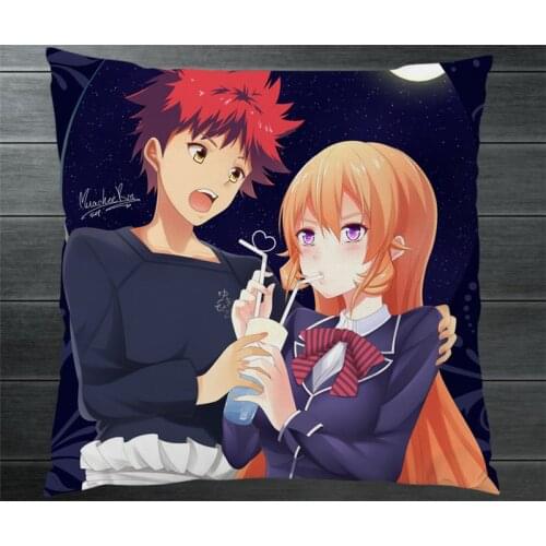 Food Wars!: Shokugeki no Soma Two Side Pillowcase Anime Pillow Case Cover Yukihira souma Nakiri Erina Megumi Tadokoro Cosplay 11