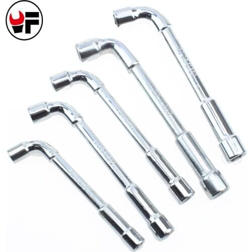 5PCS/Set 8-12mm L Shape Double Ended Hex Socket Wrench Hexagonal Stick Hole Spanner Hex Key Set Multi Function Ratchet DAL009