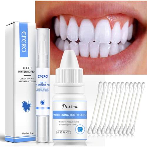 Teeth Whitening Serum Cleaning Essence Remove Plaque Stains Whiten Teeth Gel Oral Hygiene Tooth Whitening Pen Dental Care