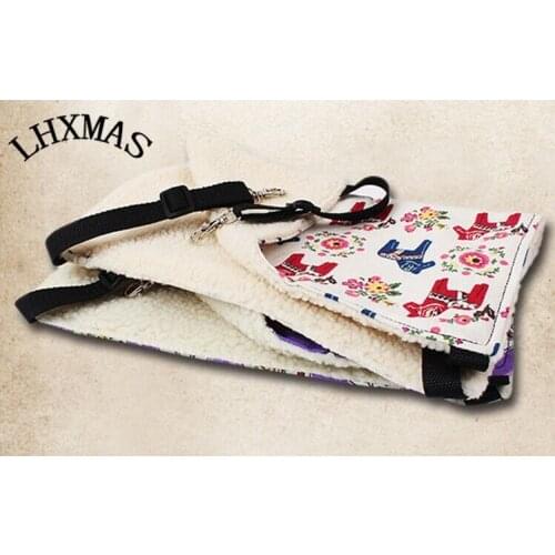 Warm Pet Hamster Hammock Rabbit Rat Hanging Bed Cage Accessories 3Sizes D224