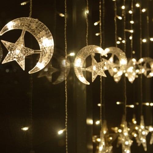 Tightsen-Home LED Garland Curtains