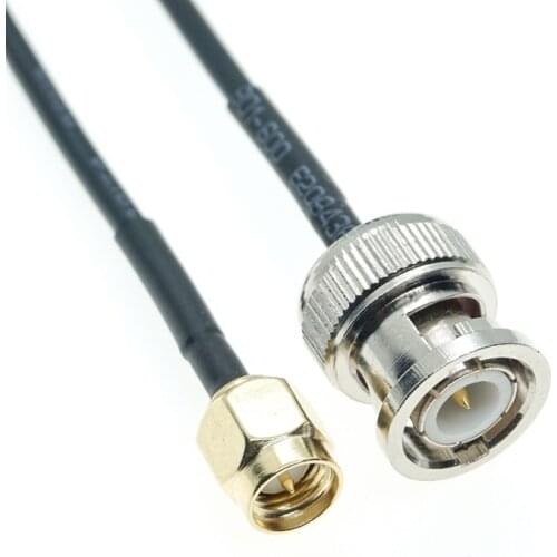 Extension Cable RG174 SMA Male to BNC male Plug connector Coax RF Pigtail jumper