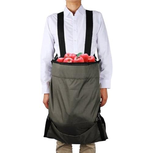 Outdoor Fruit Picking Apron Adjustable Waterproof Oxford Garden Fruit Collecting Storage Bag Harvest Vegetable Picking