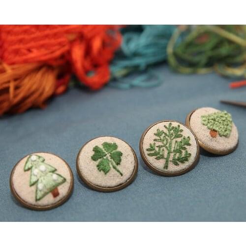 DIY Vintage Embroidery Material Package For Beginners Collar Badge Making Embroidered Material Garment Decoration Accessories