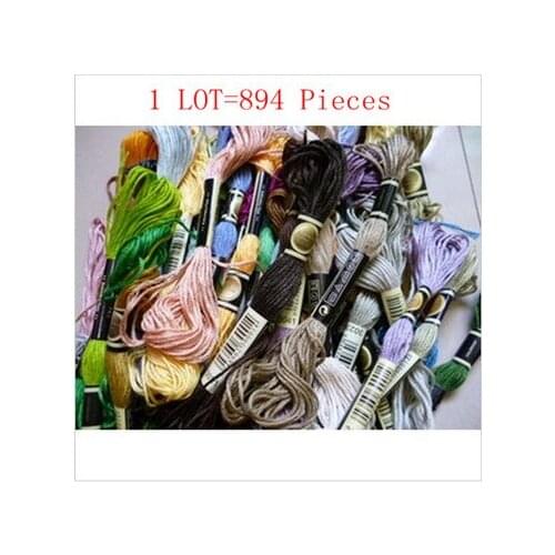 High Quality Cross Stitch Thread Similar DMC Thread 1 Lot=894 Pieces=447 ColorsX2 Sets Free Shipping