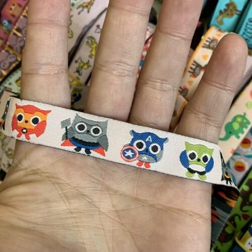 ZERZEEMOOY 5/8" 16 mm 5yards/lot Cartoon Polyester Woven Jacquard Ribbon Mini Revenge League KTZD19112501