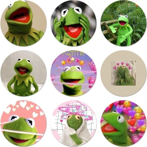 Kermit the frog Icons Pins Badge Decoration Brooches Metal Badges For Backpack Decoration