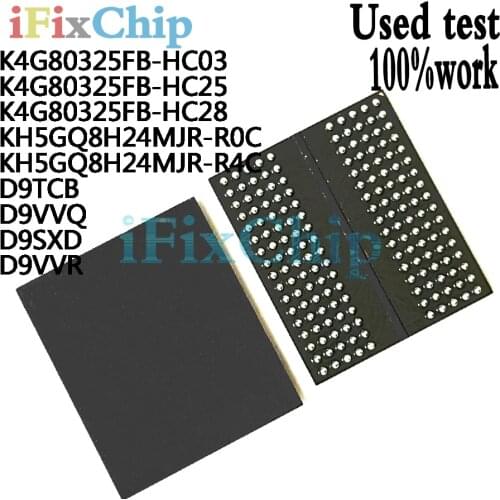 100% test K4G80325FB-HC03 K4G80325FB-HC25 K4G80325FB-HC28 H5GQ8H24MJR-R0C H5GQ8H24MJR-R4C D9TCB D9VVQ D9SXD D9VVR BGA