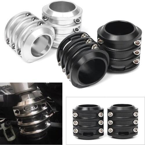 2PCS Front Fork Tube Shock Boot Slider Cover for BMW R1200GS/ADV Adventure 2013 2014 2015 2016 Black