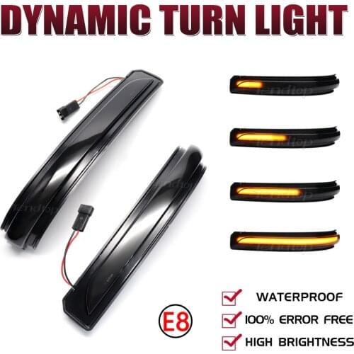 2Pcs Dynamic LED Streamer Strip Turn Signal Light Sequential Blinker Indicator Lamp For Mercedes Benz A B Class W169 W245 08-12