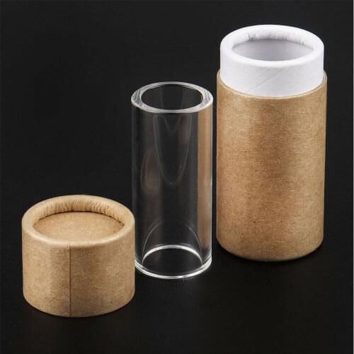 2pcs Comfortable Glass Guitar Slide Finger Slider Length 60mm Diameter 26mm with Box Case for Acoustic Guitar Parts Accessories